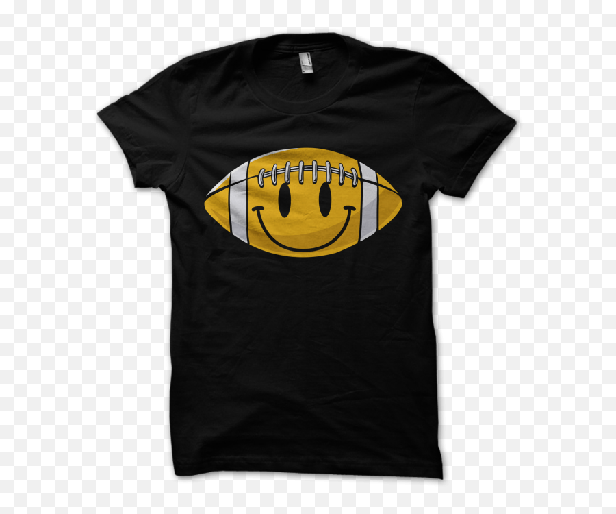 Smiley American Football T Shirt Design Png - T Shirt Emoji,Football Emoticon