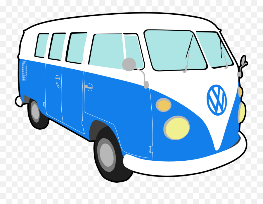 Volkswagen Van Clipart - Transparent Vw Bus Clipart Emoji,Vw Emoji