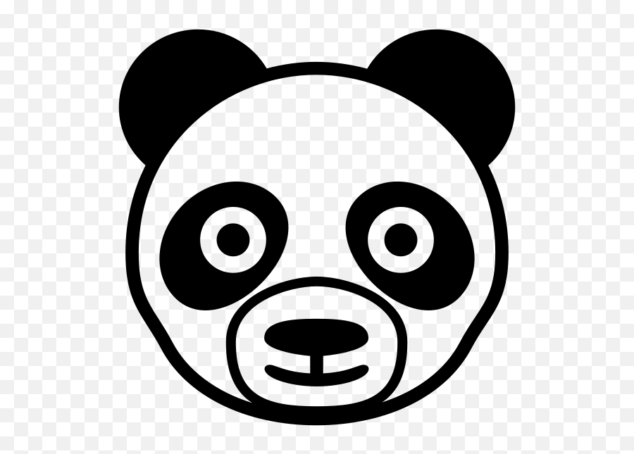 Emojione Bw 1f43c - Giant Panda Emoji,Emoji Stickers App