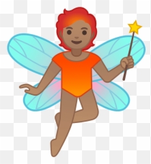 Fairy Emoji Clipart,Fairy Emoji