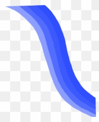 Blue Wave Gradient Ombre Sticker - Vertical Emoji