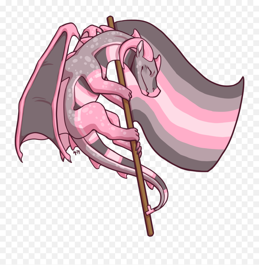 Pin On Lgbtq Pride - Demigirl Dragon Emoji,Pansexual Flag Emoji