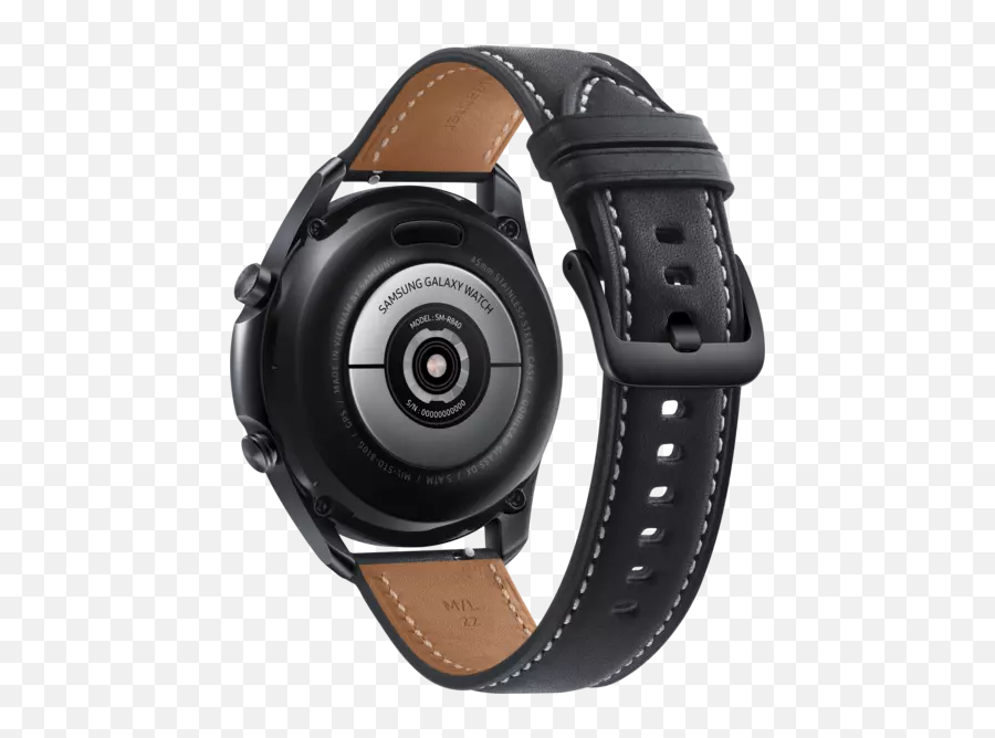 Samsung Galaxy Watch3 45 Mm - Bt Montre Intelligente Largeur 22 Mm Cuir Noir Samsung Galaxy Watch 3 Emoji,Ar Emoji S10