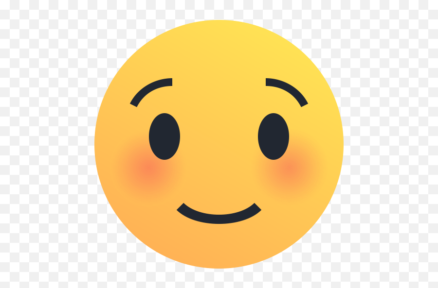 Blush Emoji Reaction Smile Emoticon Shy Icon - Shy Emoticon Png,Emoji Smile