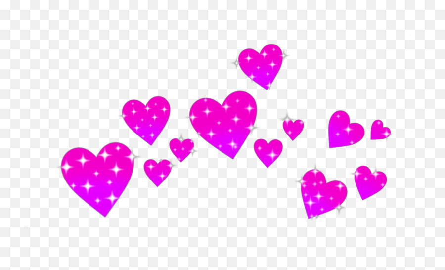Pink Purple Emoji Heart Hearts Sticker - Heart Emoji Spam Transparent,Purple Emoji Heart