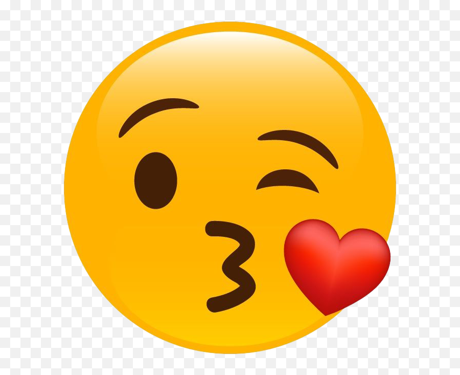 Heart Kiss Smiley Png Image Background - Muach Emoji,Kiss Emoticons