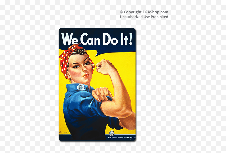 Wwii Poster Rosie The Riveter - We Can Do It Poster Emoji,Rosie The Riveter Emoji