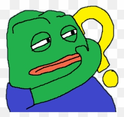 Pepe Meme Rarepepe Question Thinking Thonking - Pepe Frog Question Mark Emoji,Thonking Emoji
