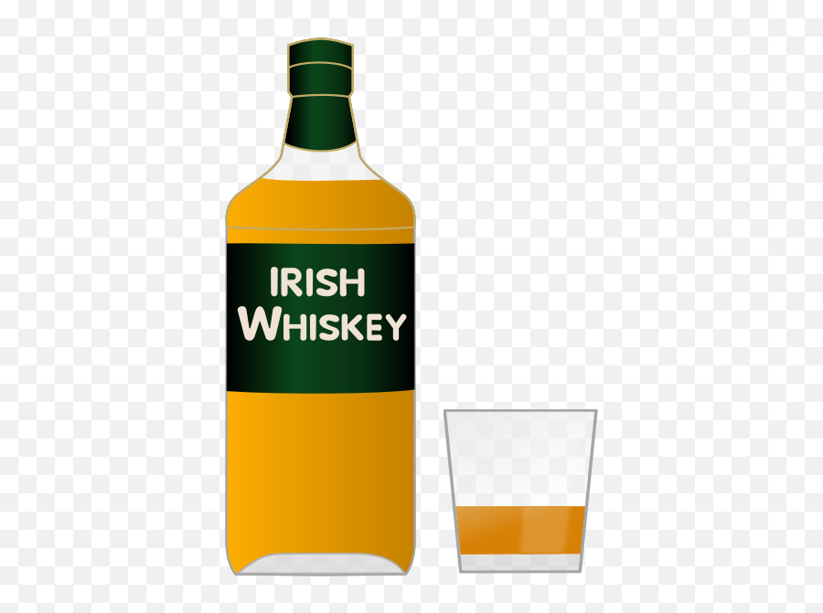 Bottle Of Irish Whiskey And A Glass - Angela Mccluskey The Things We Emoji,Champagne Bottle Emoji
