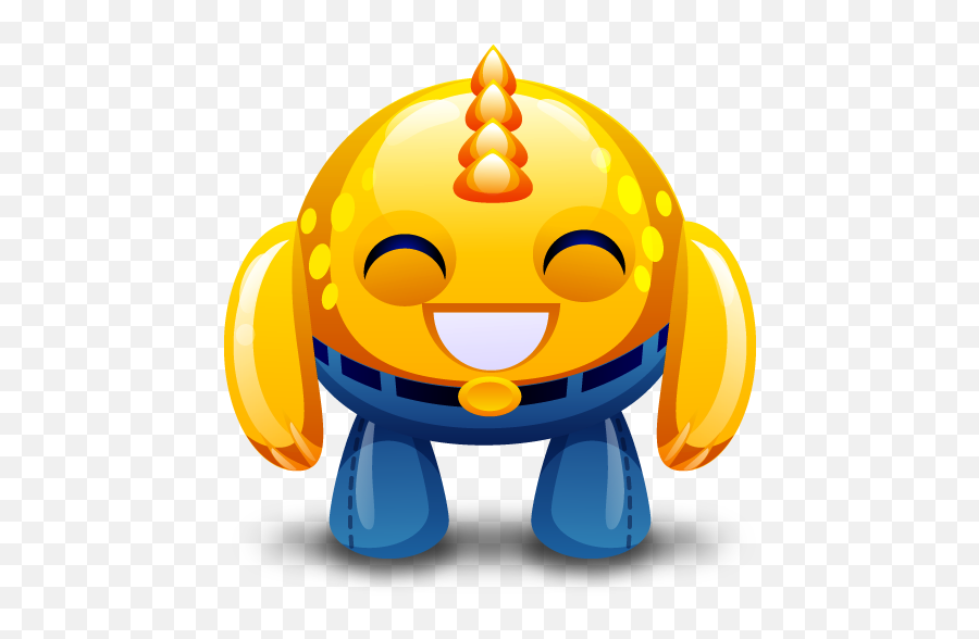 Yellow Happy Monster Cute Monsters 128px Icon Gallery - Monster Icon Png Emoji,Monster Emoticon