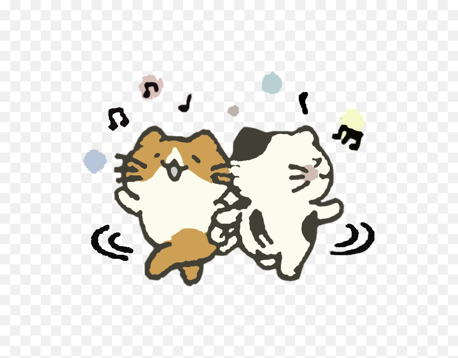 Cute Cat Dance Png Emoji,Cute Cat