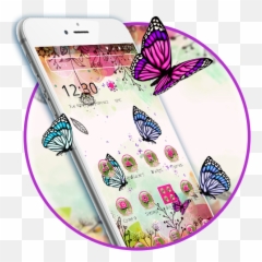 Butterfly Flower Garden 2d - Iphone Emoji