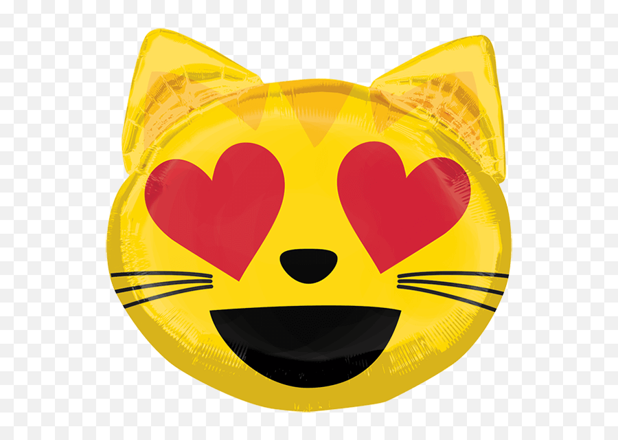 Download Hd Globo Emoticon Cat Love - Emoticon Cat Love Balloon Emoji,In Love Emoticons
