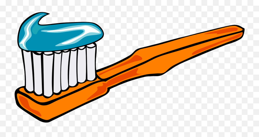 Tooth Brush Toothbrush Tooth Paste - Orange Toothbrush Clipart Emoji,Cut And Paste Emojis