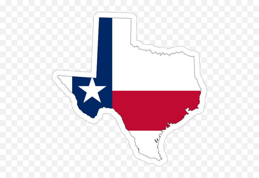 Texas Flag State Sticker - Texas Emoji,Texas Emoji Flag
