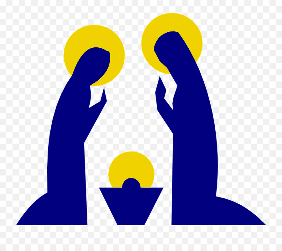 Holy Family Christmas Images - Holy Family Silhouette Png Emoji,Christmas Emojis On Iphone