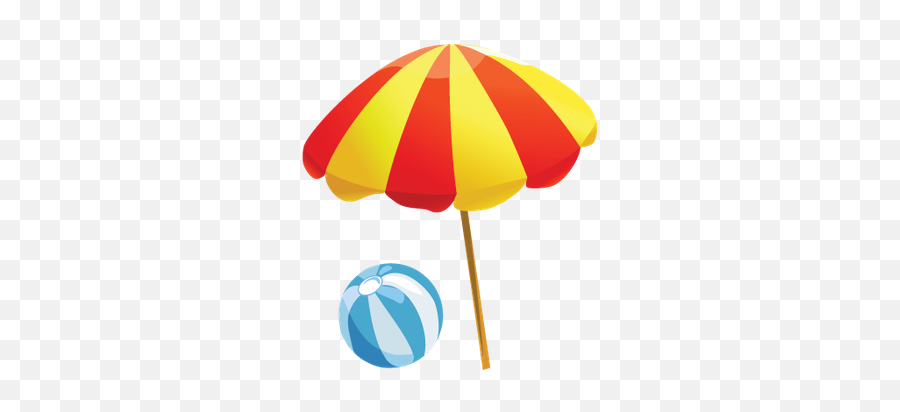 Beach Clipart The Arts Media Gallery - Beach Ball And Umbrella Clipart Emoji,Beach Emoji Png