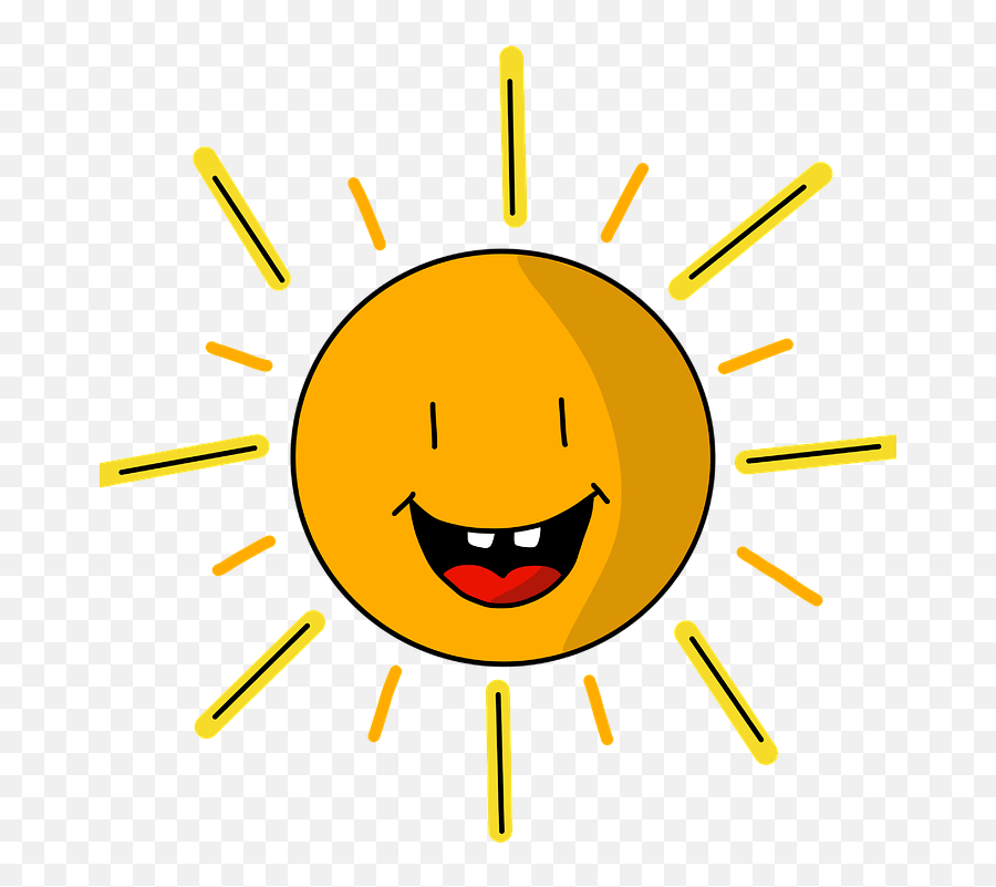 Sun Sunshine Sunny - Smiley Emoji,Sun Emoticon