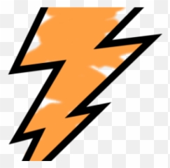 Lightening Clipart Orange - Transparent Blue Lightning Bolt Emoji