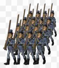 Top Peoples Army Stickers For Android Ios - Transparent Soldiers Marching Gif Emoji
