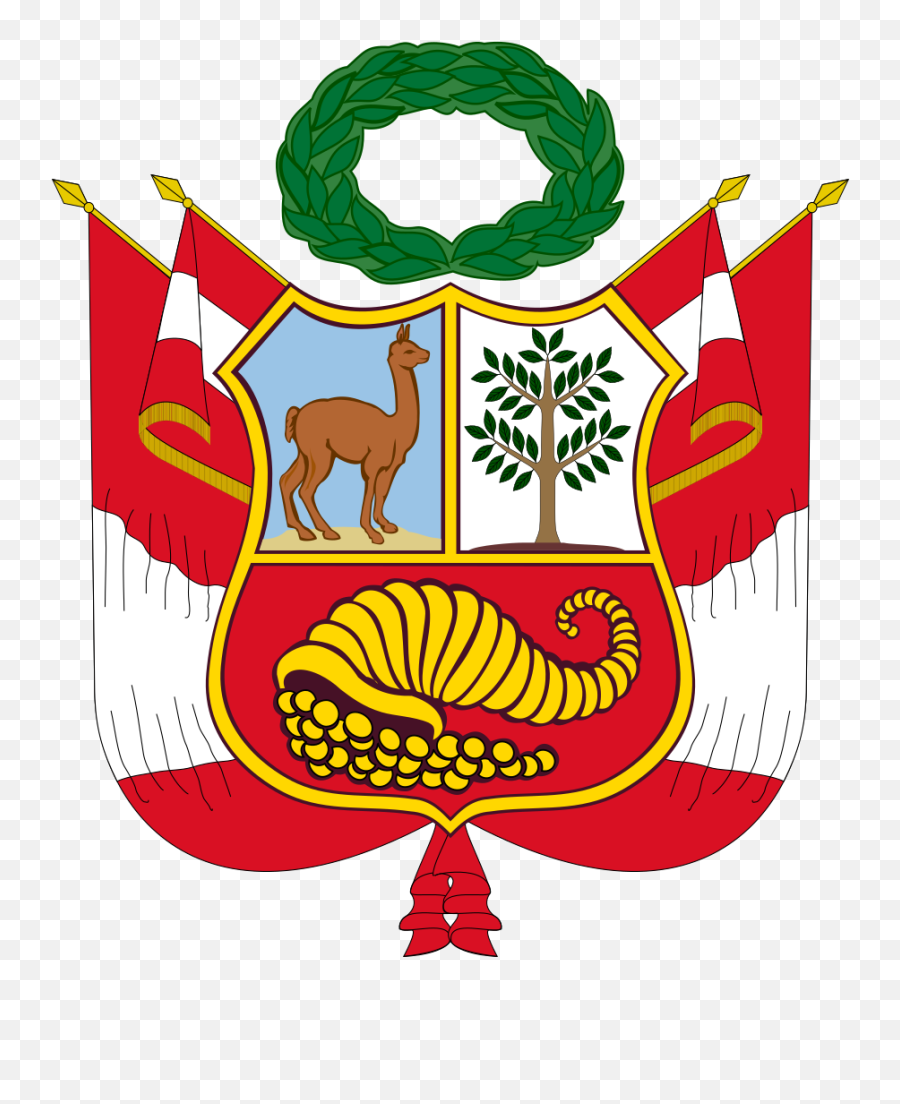 Coat Of Arms Of Peru - Shield Peruvian Coat Of Arms Emoji,Peru Flag ...