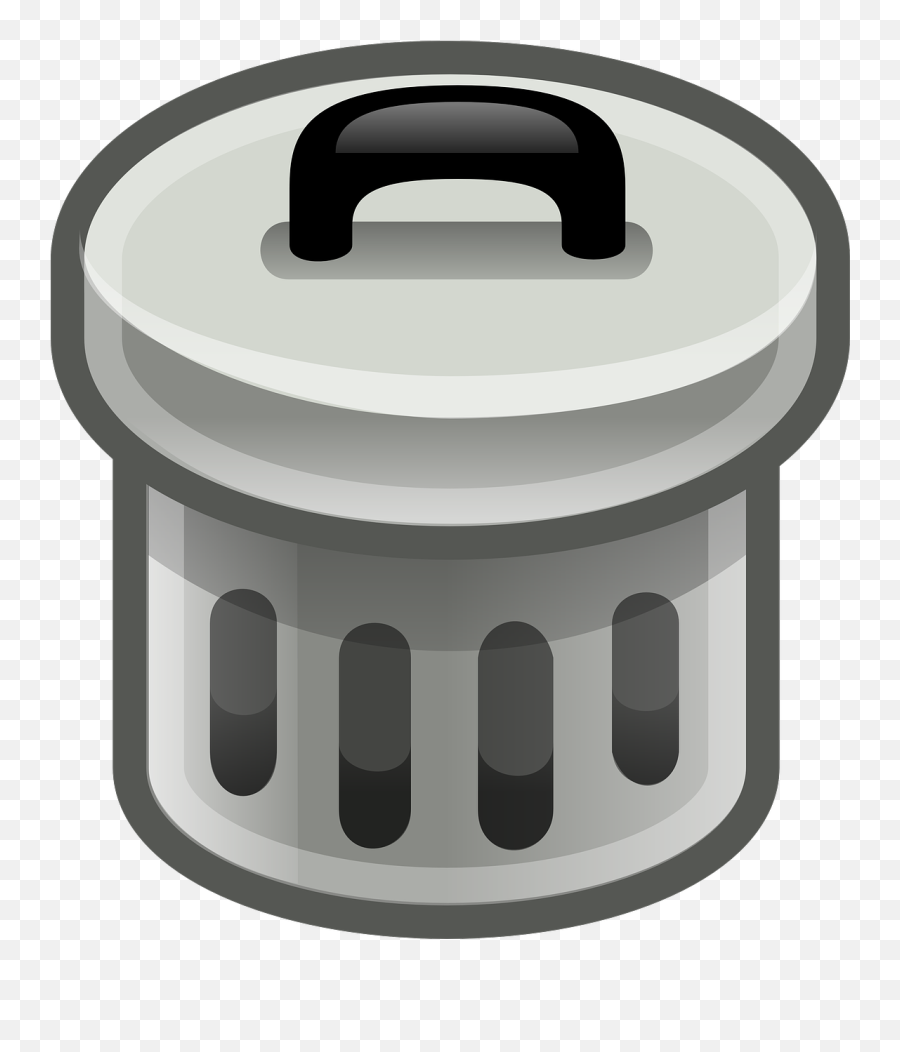 Garbage Waste Dustbin Drawing - Trash Can Clip Art Emoji,Trash Bag Emoji