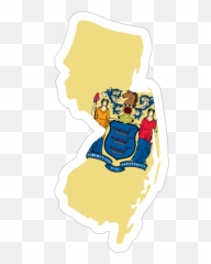 New Jersey Flag State Sticker - Illustration Emoji,Louisiana Creole Flag Emoji
