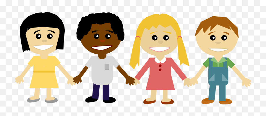 Holding Hands Clipart Png - Cartoon Friends No Background Emoji,Holding Hands Emoji