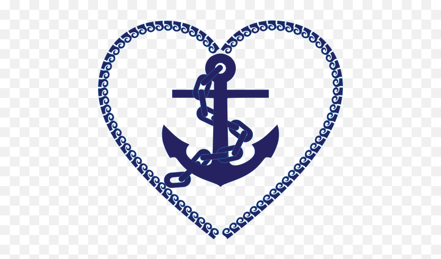 Nautical Heart In Blue - Nautical Heart Emoji,Heart In A Box Emoji