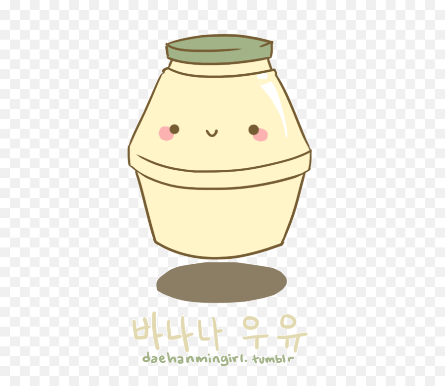 Korean Banana Milk Clipart - Poster Emoji,Milk Emoji