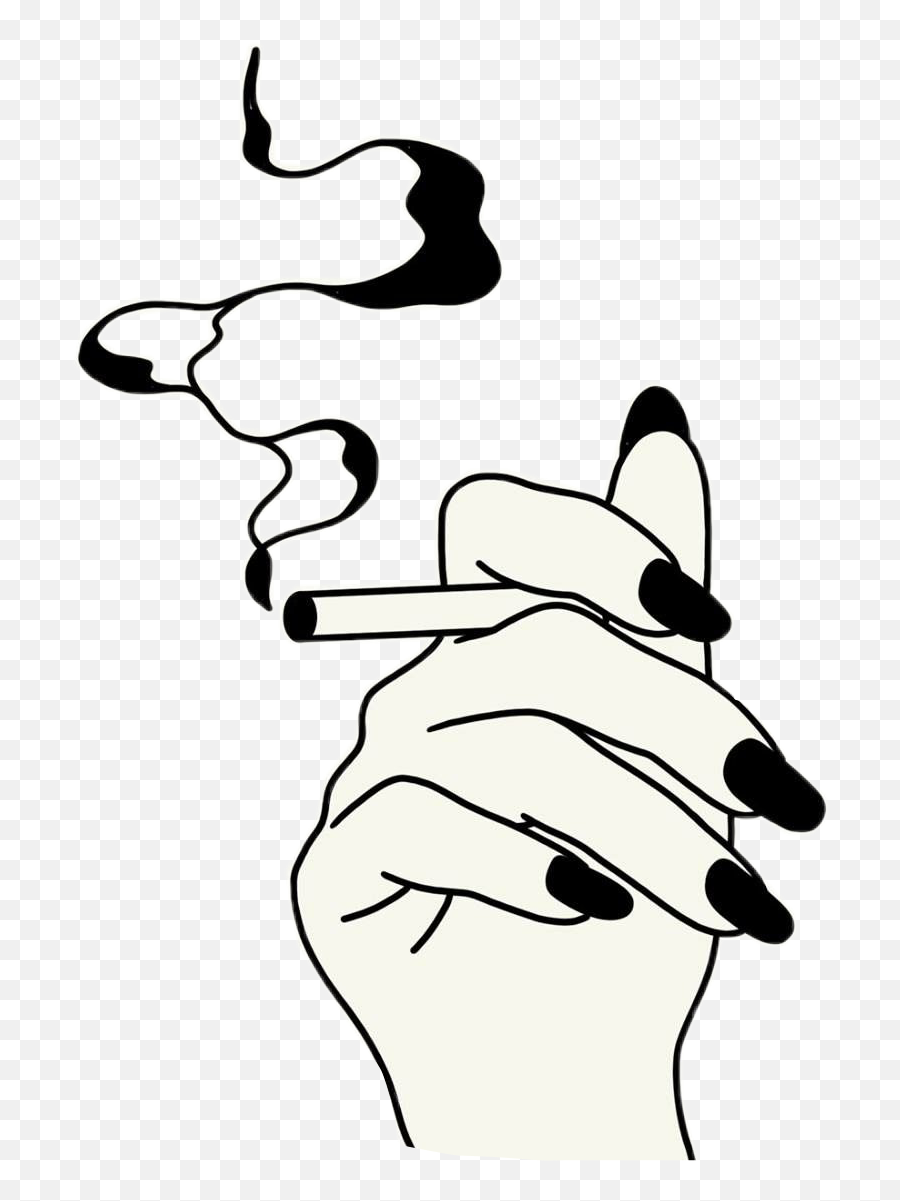 Smoking Weed Drawings Tumblr - Easy Smoking Girl Drawing Emoji,Stoner Emoji