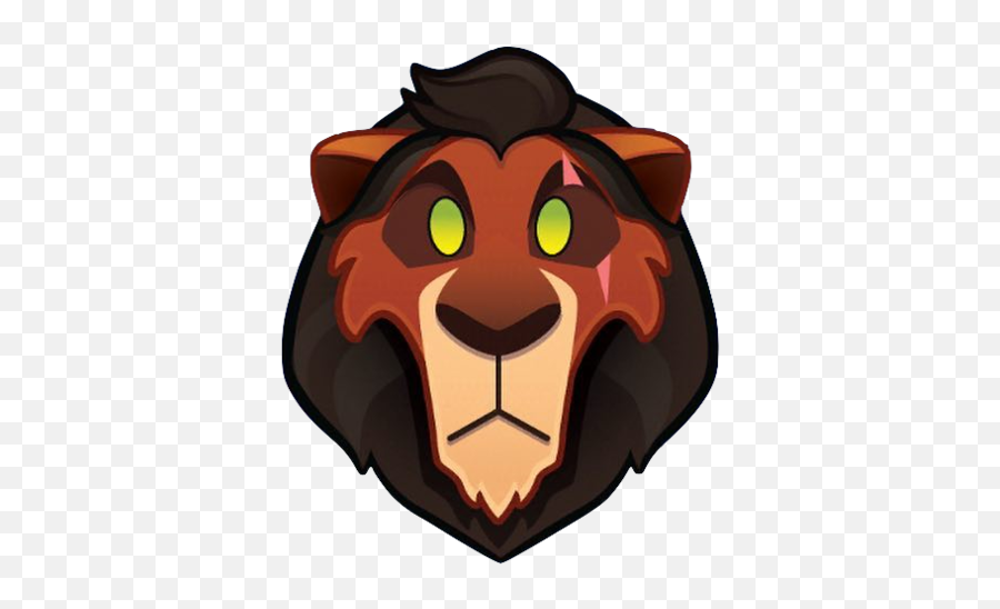 Scar An - Disney Emoji Lion King,Lion Emoji