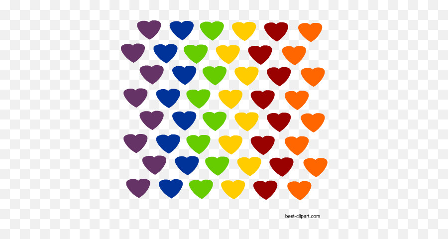 Free Heart Clip Art Images And Graphics - Hartjes Knopen Emoji,Rainbow Hearts Emoji