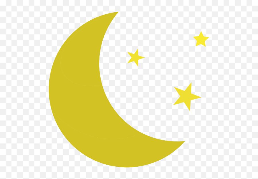 Yellow Area Pattern - Crescent Moon Clipart Png Download Moon Clipart Emoji,Half Moon Emoji