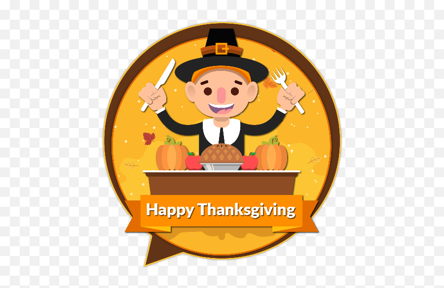 Thanksgiving Stickers 2019 - Cartoon Emoji,Happy Thanksgiving Emoji