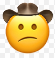 Emoji Cowboy Indifferent - Sad Whip