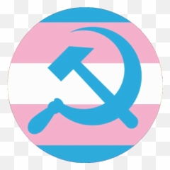 Trans Flag - Hammer And Sickle Emoji