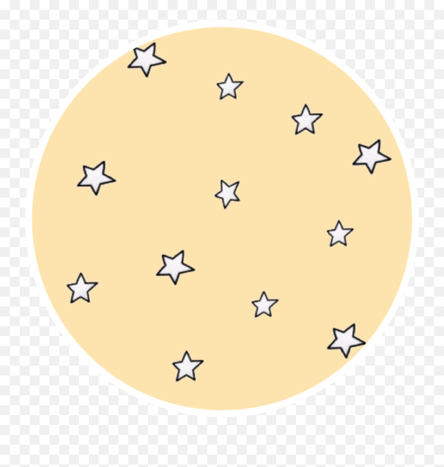 Yellow Stars Pastel Aesthetic Freetoedit - Circle Circle Emoji,Yellow Circle Emoji