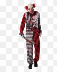 Creepy Clown Face Transparent Png - Scary Costumes Emoji