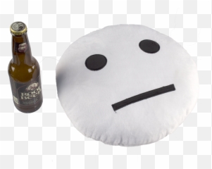 Meh Face Pillows - Beer Bottle Emoji