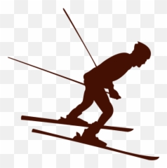 Skier Vector Transparent u0026 PNG Clipart Free Download - YWD Cross Country Skiing Silhouette Emoji