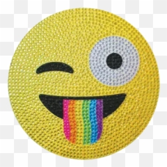 Official Emoji Gifts - Crazy Face Emoji Rhinestone Decals,Birthday Emojis