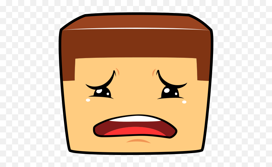 Minecraft Emoji Cry Sticker By 3elo0 - Happy,Minecraft Emoji