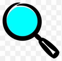 Cartoon Magnifying Glass Clipart - Looking Emoji