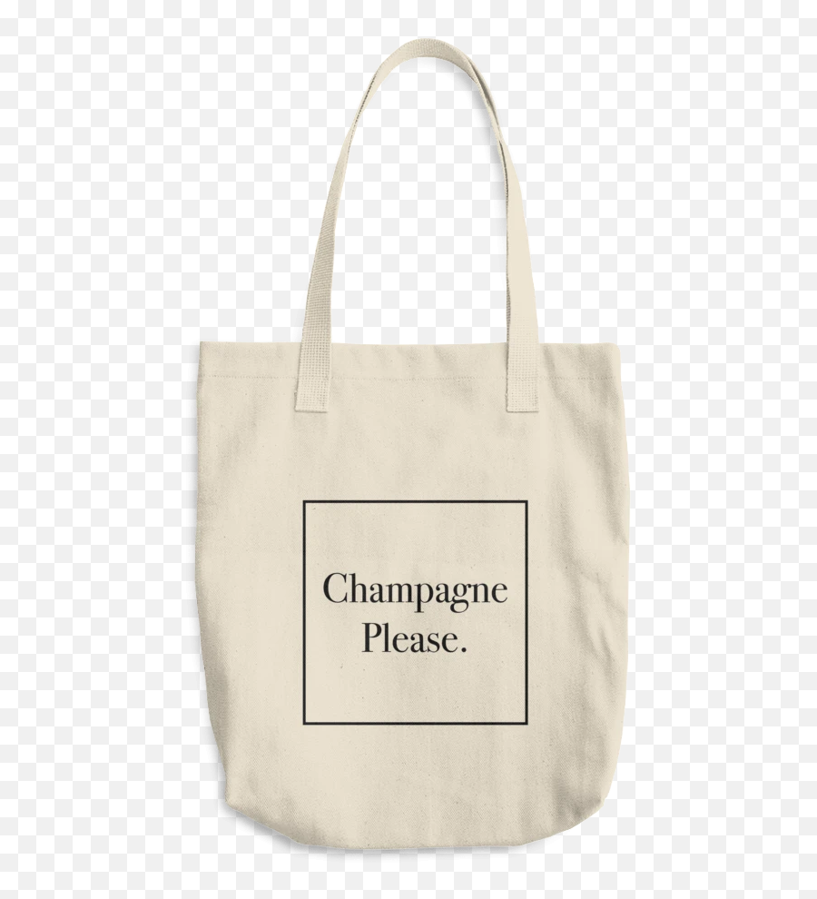 Champagne Please Cotton Tote Bag - Png Transparent Tote Png Emoji,Emoji Tote Bag