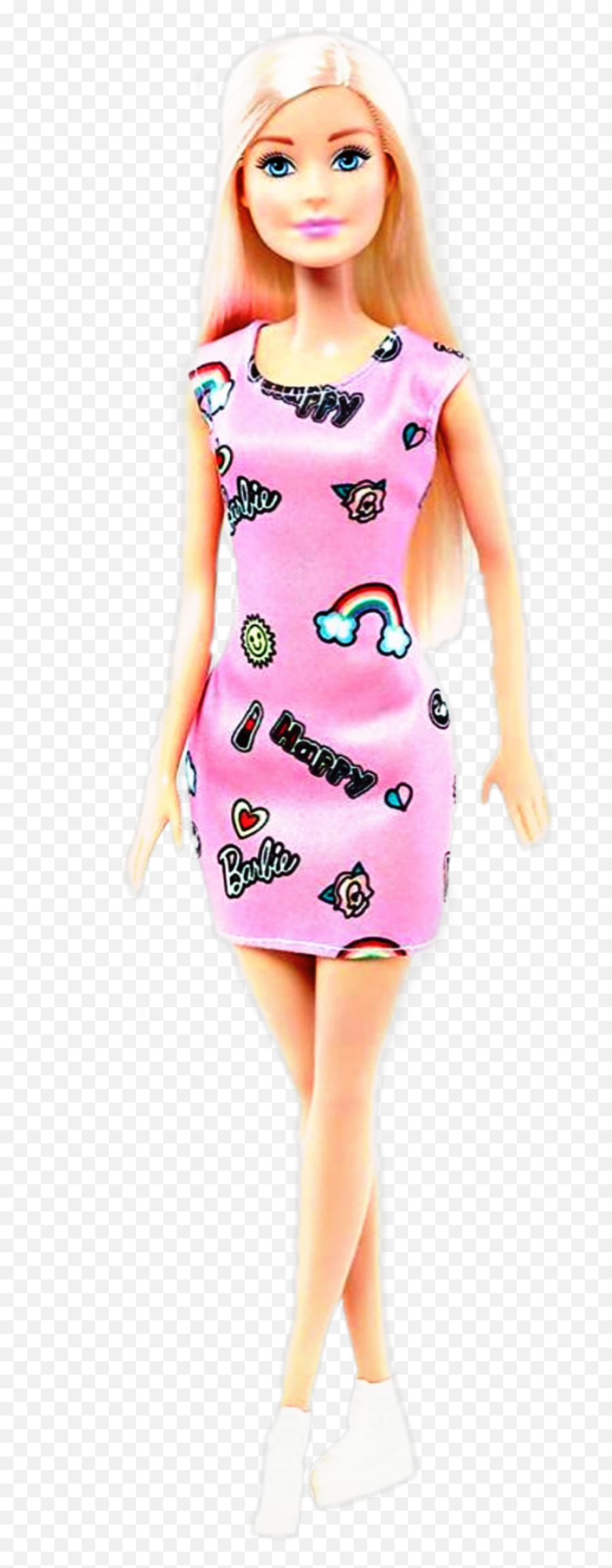 Barbie Doll Girly Playful - Mattel Barbie Chic Doll In Dress Pink Emoji,Barbie Emoji