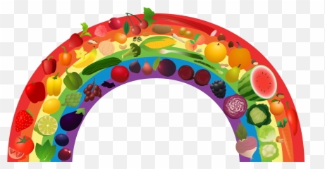 Rainbow Food Clipart - Fruit And Veg Emoji