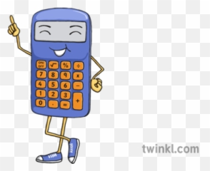 Calculator Character Illustration - Calculator Character Emoji,Calculator Emoji