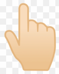 Backhand Index Pointing Up Light Skin Tone Icon - Png Up Pointing Emoji,Finger Point Emoji