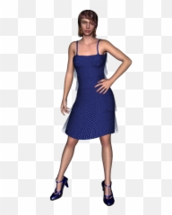 Flapper Woman Girl Twenties Vintage - Dress Transparent Background Emoji